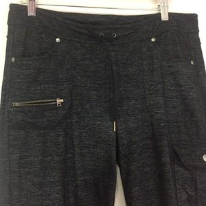Athleta  stretch cargo exercise pants gray Large
